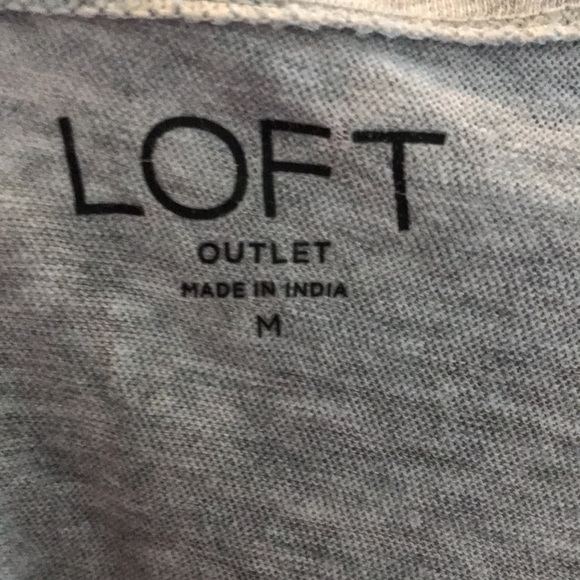 LOFT Valentines Day Grey Mid-Sleeve Tee - Picture 4 of 4